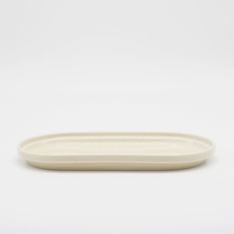 【SM004wh】Smith Stacking Oval Plate -vanilla-