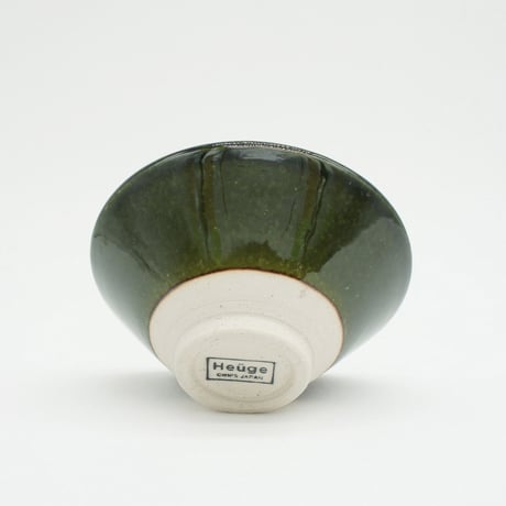 【H003ob】Heuge RICE BOWL oribe（茶碗 織部）