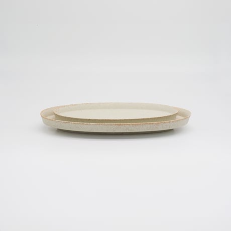 【M067wh】パンとごはんと... 盛りやすい器 - 長皿 -  OVAL PLATE M ホワイト