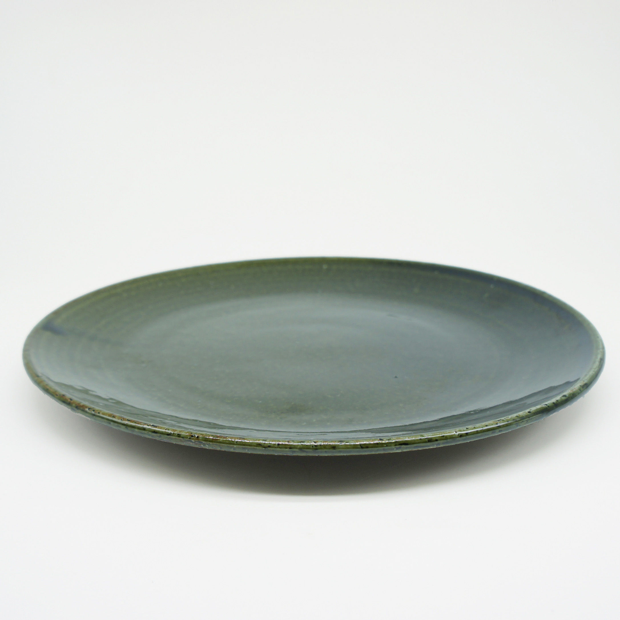ORIBE 大皿　小皿　カップ　９点 H006ob】Heuge PLATE L oribe（八寸平皿 織部） | CHIPS STORE