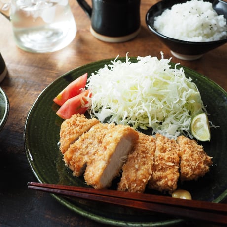 【H006ob】Heuge PLATE L oribe（八寸平皿 織部）