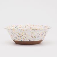 【CB002wo】CHIPS bowl. SPLASH white-orange