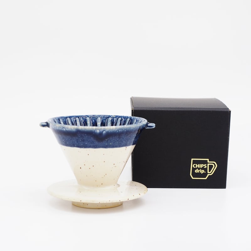CD006】CHIPS dripper. PREMIUM white-navy drop |