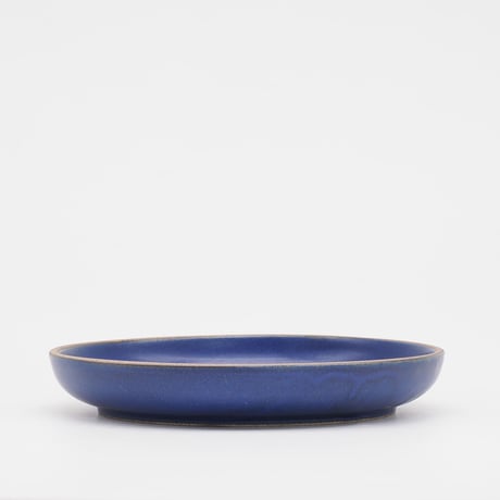 【BA002nv】 BRICKS PLATE S navy（半ツヤ釉薬）