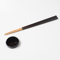 【H011sg】Heuge Chopsticks set setoguro（箸＋箸置きセット 瀬戸黒）