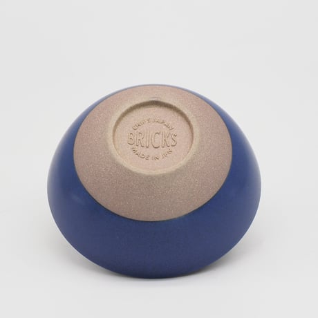 【BA004nv】 BRICKS BOWL navy（半ツヤ釉薬）