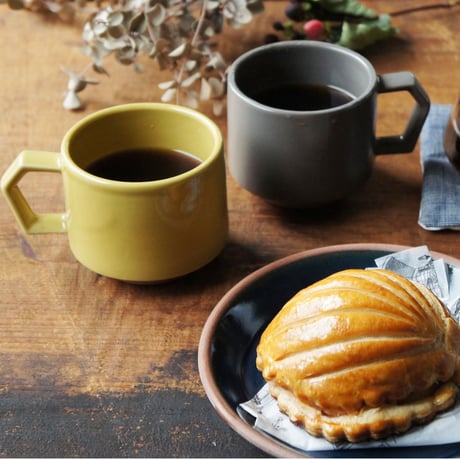 【CS009】CHIPS stack mug. SOLID COLOR mustard