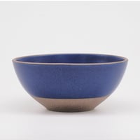 【BA004nv】 BRICKS BOWL navy（半ツヤ釉薬）