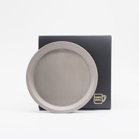 【CR001gy】CHIPS plate. -S- MAT gray