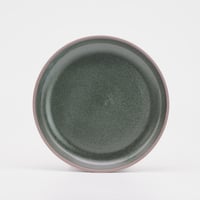 【BA002gr】 BRICKS PLATE S green（半ツヤ釉薬）