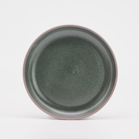 【BA002gr】 BRICKS PLATE S green（半ツヤ釉薬）