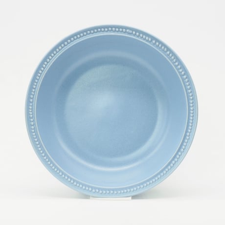 生産終了商品のため在庫限り【M051bg】パンとごはんと...　リムドット ラウンドボウル L blue-gray