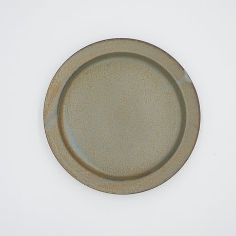 【AP003gy】Ancient Pottery PLATE L gray