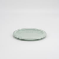 【M062gr】パンとごはんと... ポップな器 OVAL PLATE S ライトグリーン