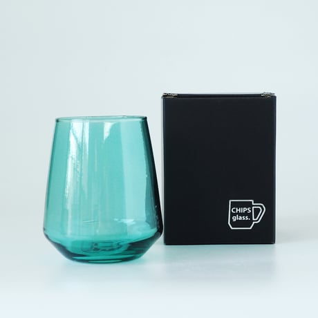 【CA010】CHIPS glass. -CLEAR- D.GREEN