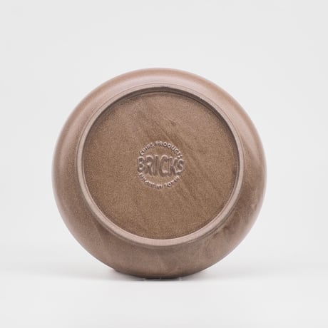 【BA002br】 BRICKS PLATE S brown（半ツヤ釉薬）