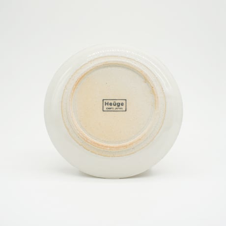 【H005sn】Heuge PLATE S shino（五寸深皿 志野）