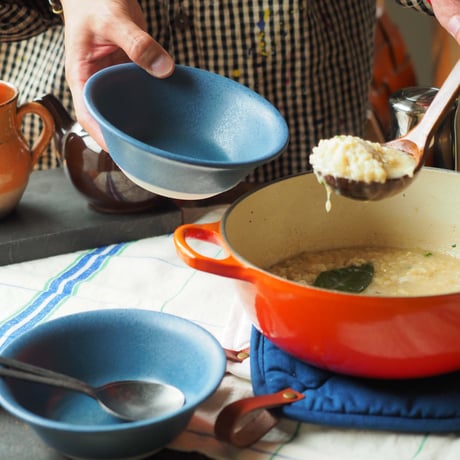 【CB001bl】CHIPS bowl. MAT sand blue