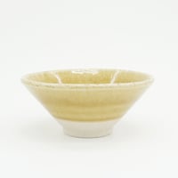 【H003kz】Heuge RICE BOWL kizeto（茶碗 黄瀬戸）