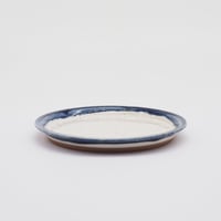 【CR006】CHIPS plate. -S-  PREMIUM white-navy drop