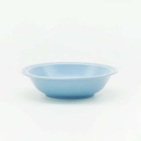 生産終了商品のため在庫限り【M050bg】パンとごはんと...　リムドット ラウンドボウル S blue-gray