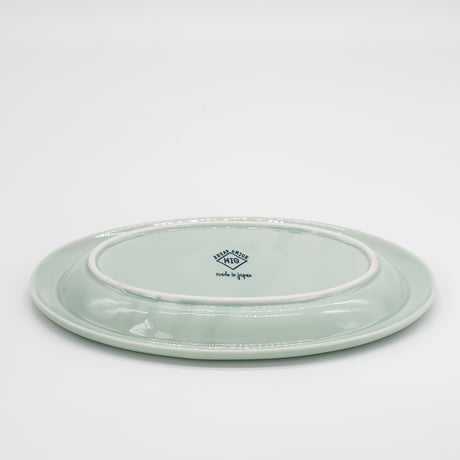 【M063gr】パンとごはんと... ポップな器 OVAL PLATE M グリーン