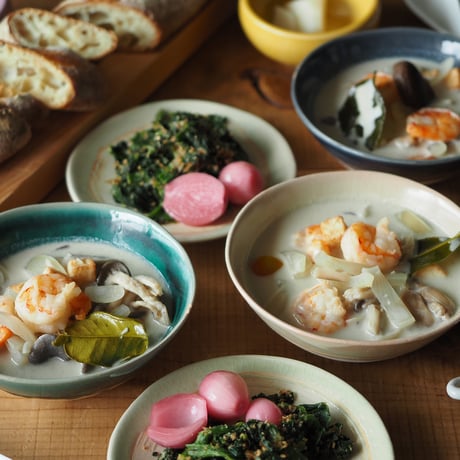 【M012cl】パンとごはんと... 艶釉の器 BOWL M clear