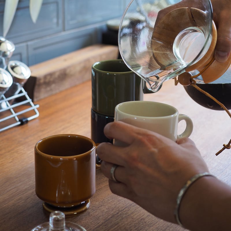 SM001br】Smith Stacking Footed Mug -brown- | CH