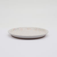 【CR002wo】CHIPS plate. -S-  SPLASH white-orange