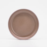【BA002br】 BRICKS PLATE S brown（半ツヤ釉薬）