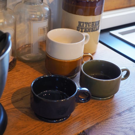 【SM002wh】Smith Stacking Footed Soup Mug -white-