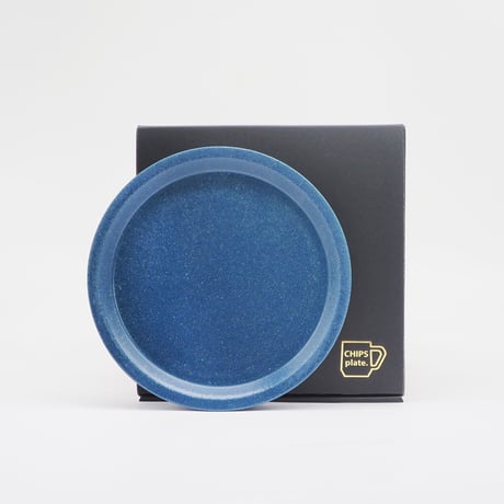 【CR001bl】CHIPS plate. -S- MAT sand blue
