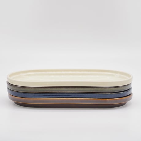 【SM004wh】Smith Stacking Oval Plate -vanilla-