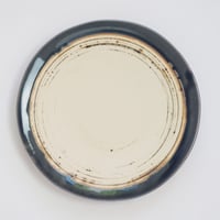 【M038id】パンとごはんと...  艶釉の器 PLATE M indigo