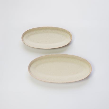【M067wh】パンとごはんと... 盛りやすい器 - 長皿 -  OVAL PLATE M ホワイト