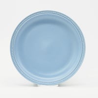生産終了商品のため在庫限り【M049bg】パンとごはんと...　リムドット ラウンドプレート L blue-gray