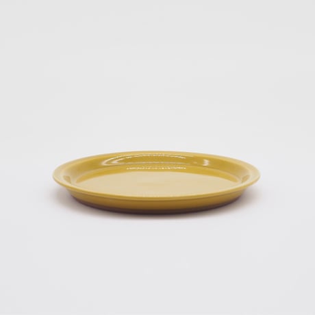 【CR009】CHIPS plate. -S-  SOLID COLOR mustard