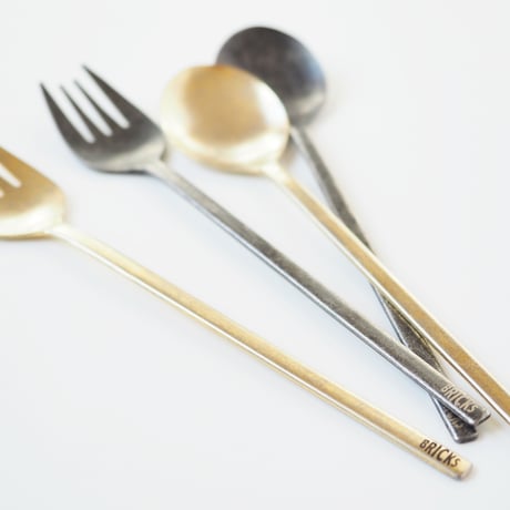 【BC001br】 BRICKS FORK brass