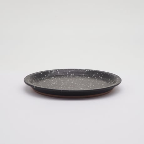 【CR002bw】CHIPS plate. -S-  SPLASH black-white