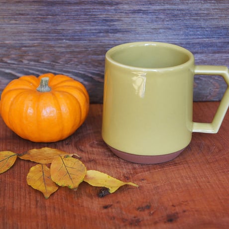 【C009】CHIPS mug. SOLID COLOR mustard