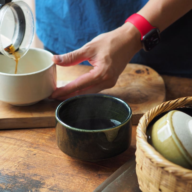 H007ob】Heuge MATCHA oribe（抹茶碗 織部） | CHIPS STORE