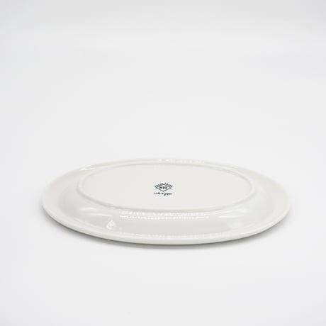 【M063wh】パンとごはんと... ポップな器 OVAL PLATE M ホワイト