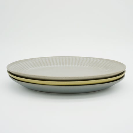 【M039yl】パンとごはんと... ひらひらの器 OVAL PLATE M イエロー