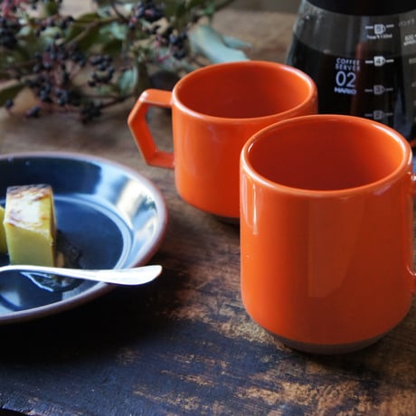 【CS011】CHIPS stack mug. SOLID COLOR orange
