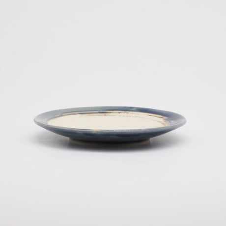 【M037id】パンとごはんと...  艶釉の器 PLATE S indigo