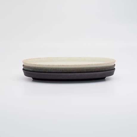 【M067wh】パンとごはんと... 盛りやすい器 - 長皿 -  OVAL PLATE M ホワイト