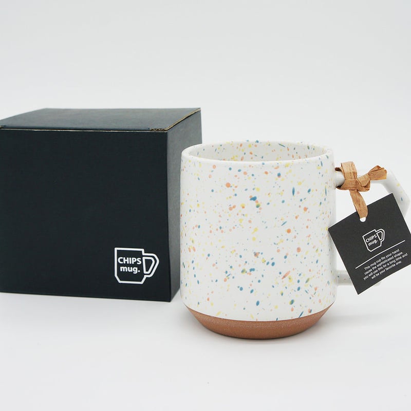 C002wo】CHIPS mug. SPLASH white-orange | CHIPS C002wo】CHIPS mug. SPLASH white-orange | CHIPS