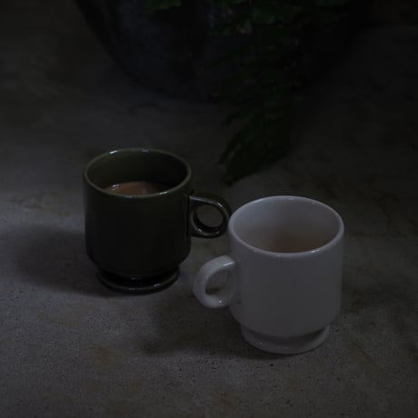 【SM001wh】Smith Stacking Footed Mug -vanilla-