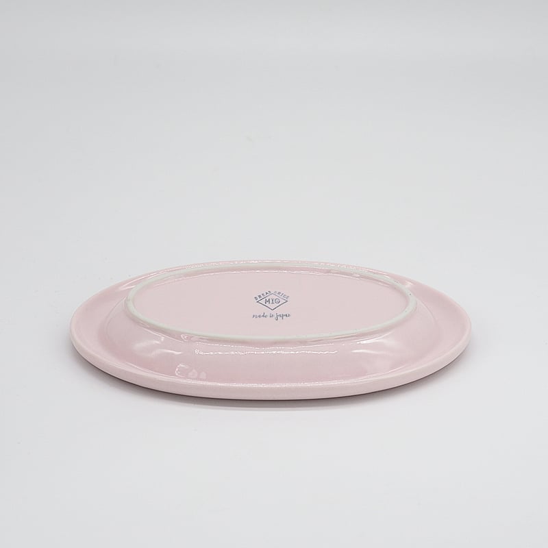 M062pk】パンとごはんと ポップな器 OVAL PLATE S ピンク | CHI