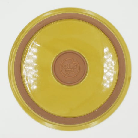 【CP009】CHIPS plate. -L- SOLID COLOR mustard